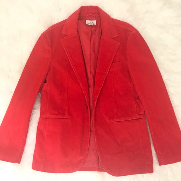 Armani Exchange Other - Men Armani Exchange red corduroy blazer jacket